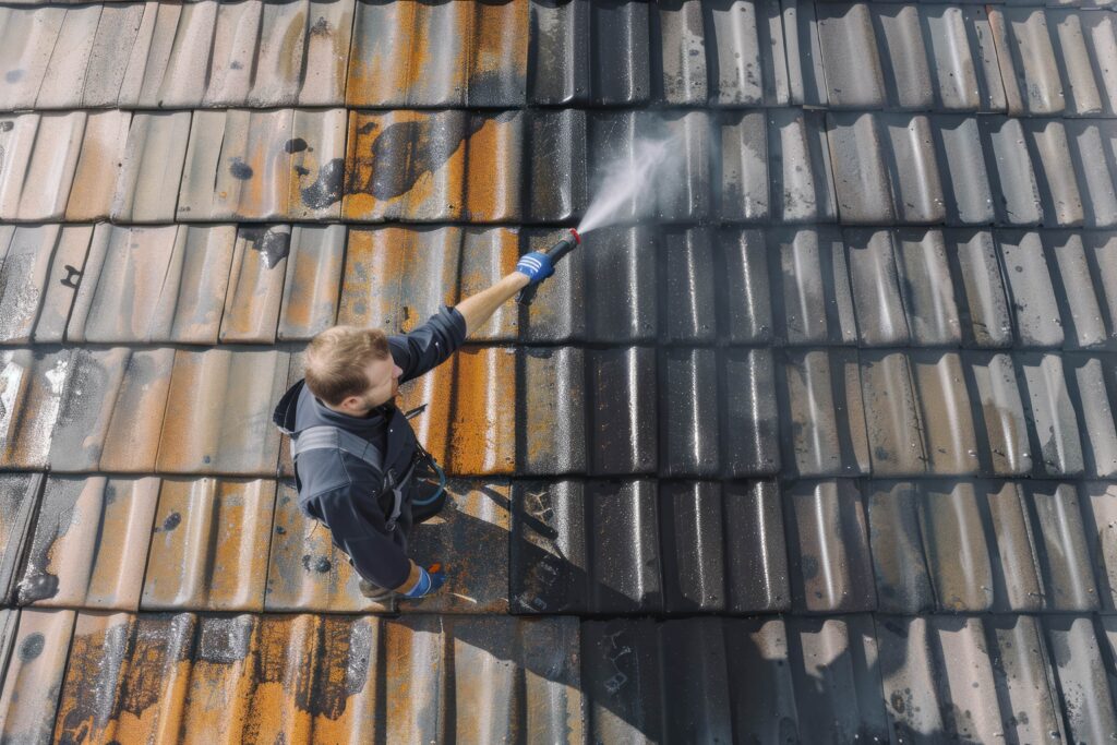 state-roof-before-after-washing-with-high-pressure-professional-is-wearing-uniform-min